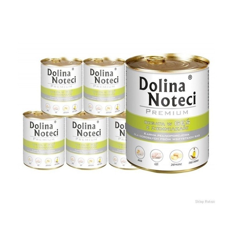 Dolina Noteci GĘŚ z ZIEMNIAKAMI 12x800g