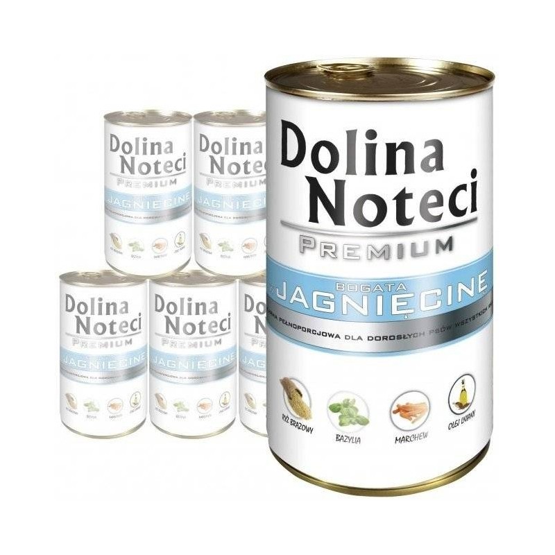 Dolina Noteci Premium bogata w jagnięcinę 24x400g