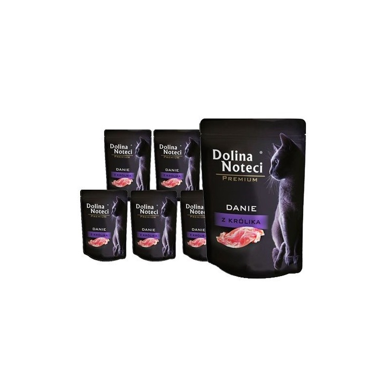 Dolina Noteci Premium Danie dla kotów z królika 10x85g