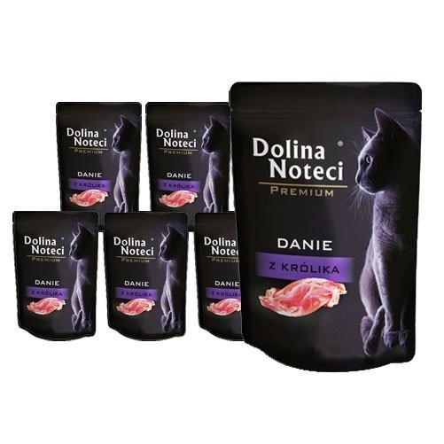 Dolina Noteci Premium Danie dla kotów z królika 10x85g