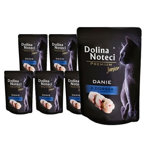 Dolina Noteci Premium Danie z dorsza i sardynki junior 10x85g