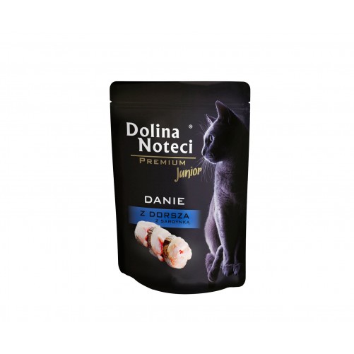 Dolina Noteci Premium Danie z dorsza i sardynki junior 10x85g