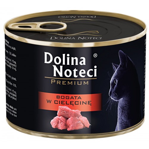 Dolina Noteci Premium dla kota bogata w cielęcinę 12x185g