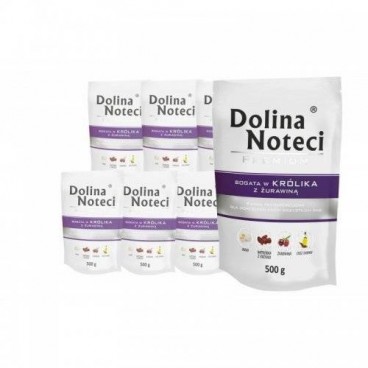 Dolina Noteci Premium królik z żurawiną 20x500g