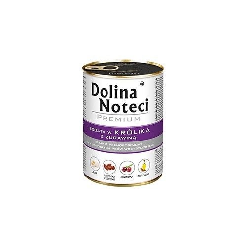 Dolina Noteci Premium królik z żurawiną 24x400g