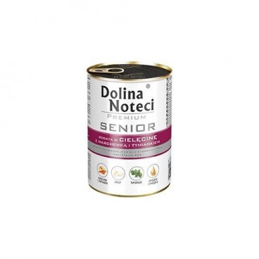 Dolina Noteci Premium Senior Bogata w Cielęcinę, Marchew, Tymianek 24x400g