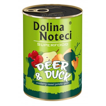 Dolina Noteci Superfood jeleń i kaczka 6x400g