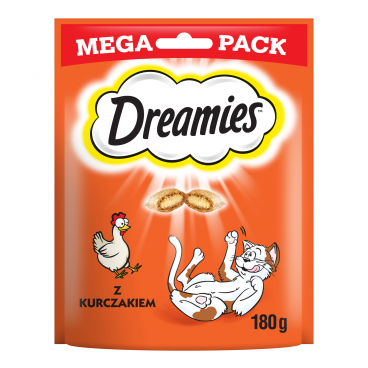 DREAMIES Mega Pack 4x180g - przysmak dla kota z pysznym kurczakiem