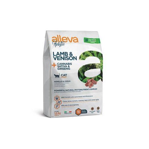 ALLEVA HOLISTIC ADULT CAT LAMB & VENISON 1,5 KG