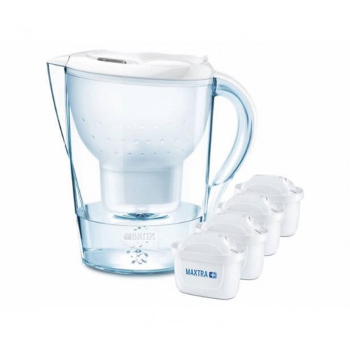 Dzbanek filtrujący Brita MARELLA XL biały 3,5L + 4 wkłady