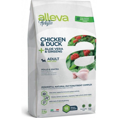 Alleva Holistic Adult Chicken Duck mini 12kg