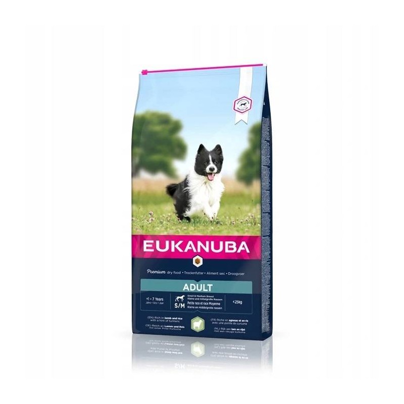 EUKANUBA Adult Small&Medium Lamb&Rice 12kg