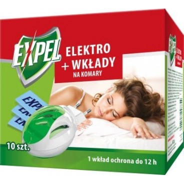 Expel Elektro + wkłady na komary 10 sztuk