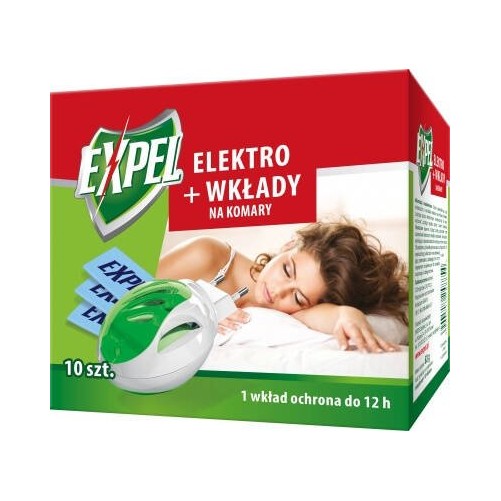 Expel Elektro + wkłady na komary 10 sztuk