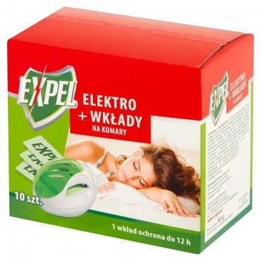 Expel Elektro + wkłady na komary 10 sztuk