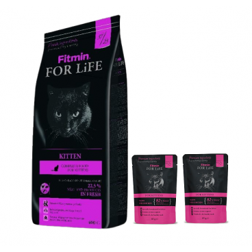 Fitmin Cat For Life Kitten 8kg + GRATIS