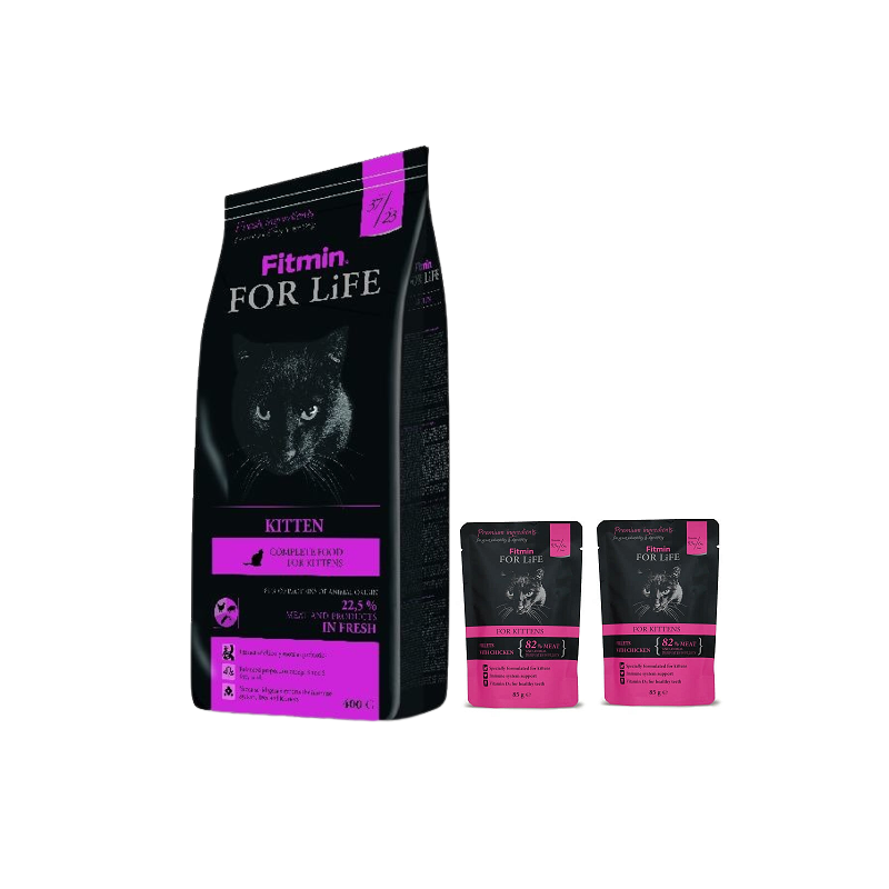 Fitmin Cat For Life Kitten 8kg + GRATIS