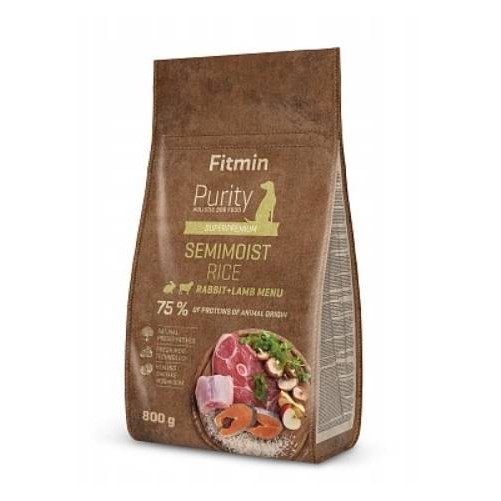 FITMIN DOG PURITY RICE SEMIMOIST RABIT LAMB 800G