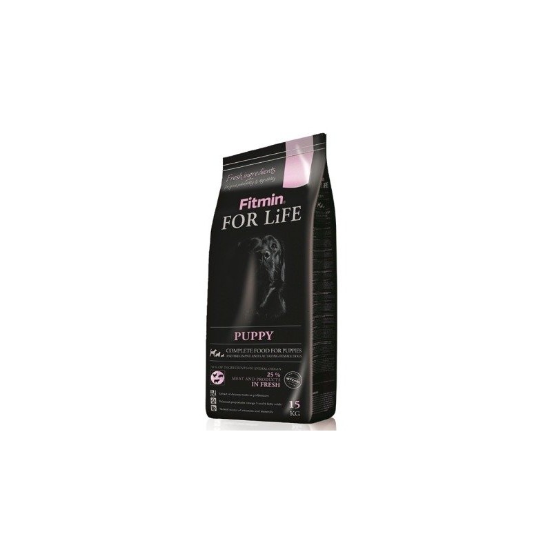 FITMIN For Life Puppy All Breeds 15 kg + 4x Favorit baton 1kg