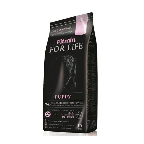 FITMIN For Life Puppy All Breeds 15 kg + 4x Favorit baton 1kg