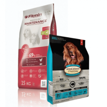 FITMIN Medium Maintenance  15 kg + OBT Oven Baked Tradition Dog Food Adult with fish (z rybą) 2,27kg