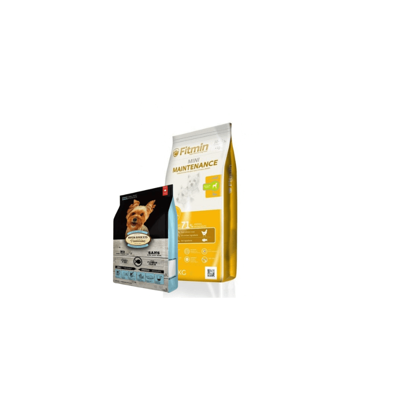 FITMIN Mini Maintenance 15kg + OBT Oven Baked Tradition Dog Food Fish Small Breed 1kg z rybą