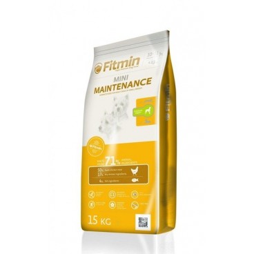 FITMIN Mini Maintenance 15kg + OBT Oven Baked Tradition Dog Food Fish Small Breed 1kg z rybą