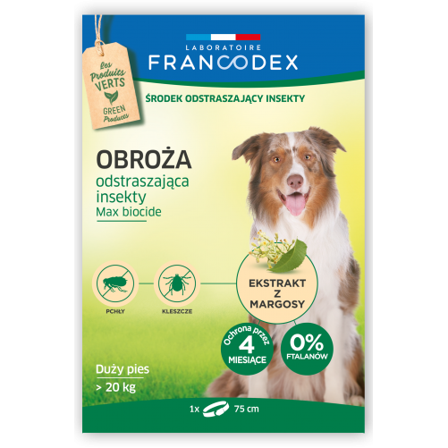 FRANCODEX Obroża dla dużych psów powyżej 20 kg