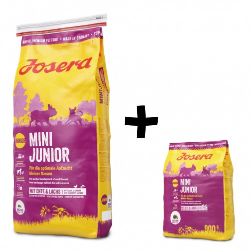 Josera Mini Junior 15kg + 900g GRATIS