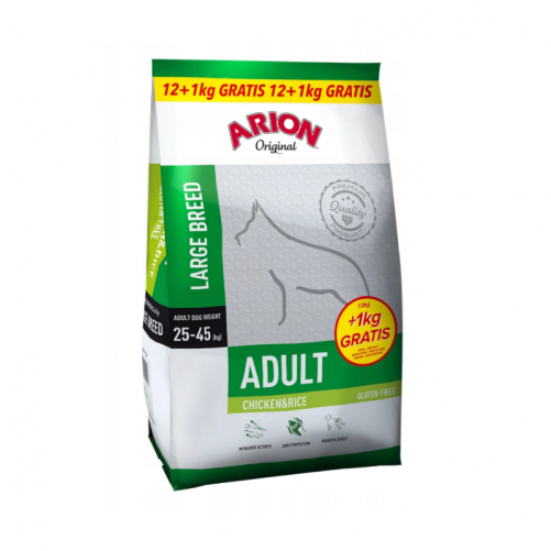 Arion Original Adult Large Chicken&Rice 12+1kg